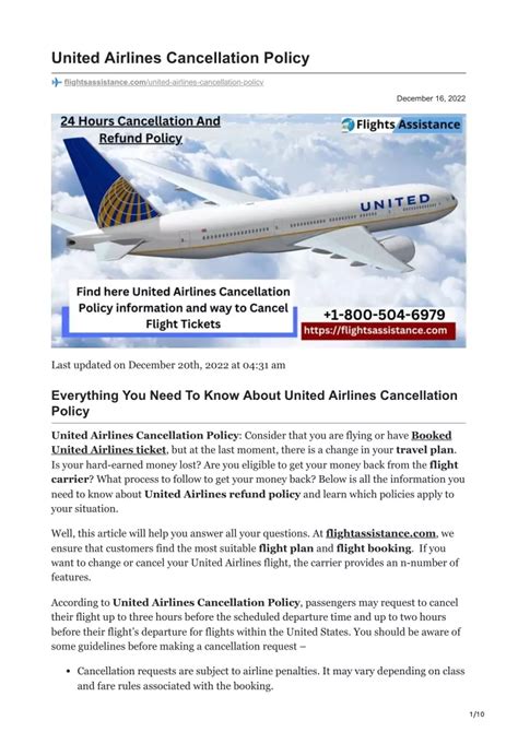united vacations cancellation policy